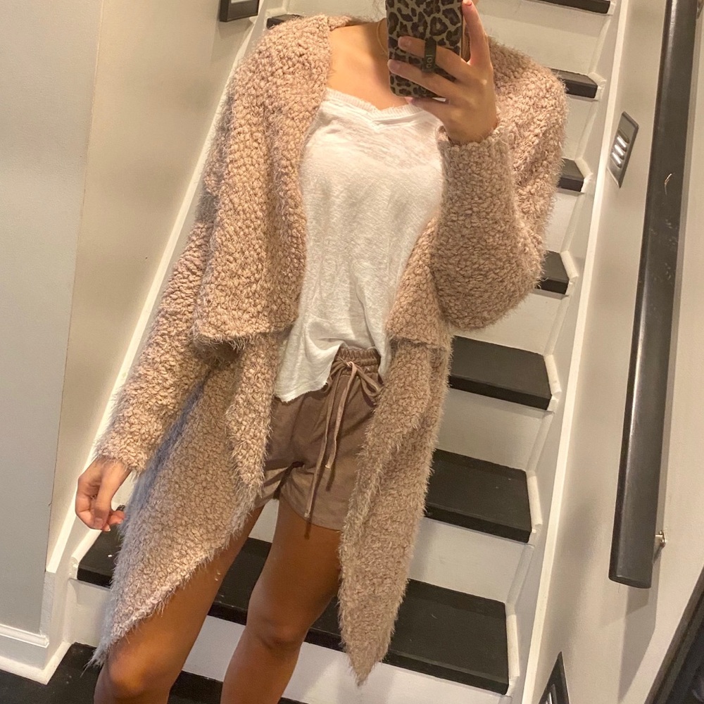 Comfy Popcorn Sweater Cardigan - Picture 1 of 2